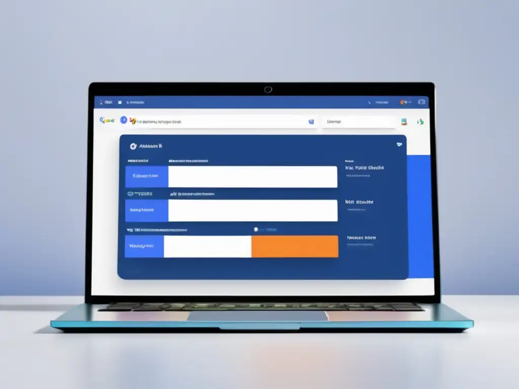 Herramienta de palabras clave profesional Laptop moderno con herramienta análisis de palabras clave para afiliados principiantes