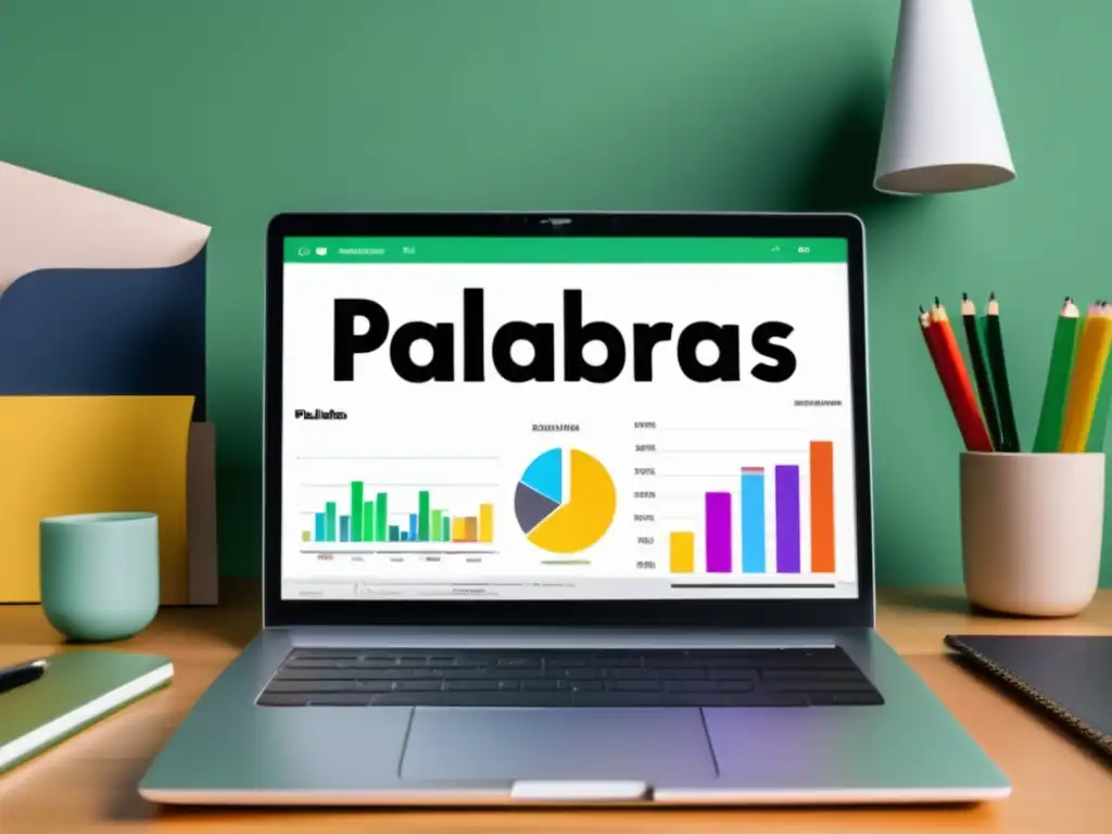 Persona en escritorio con laptop y análisis de palabras clave Persona en escritorio con laptop y análisis de palabras clave para maximizar ingresos en marketing de afiliados