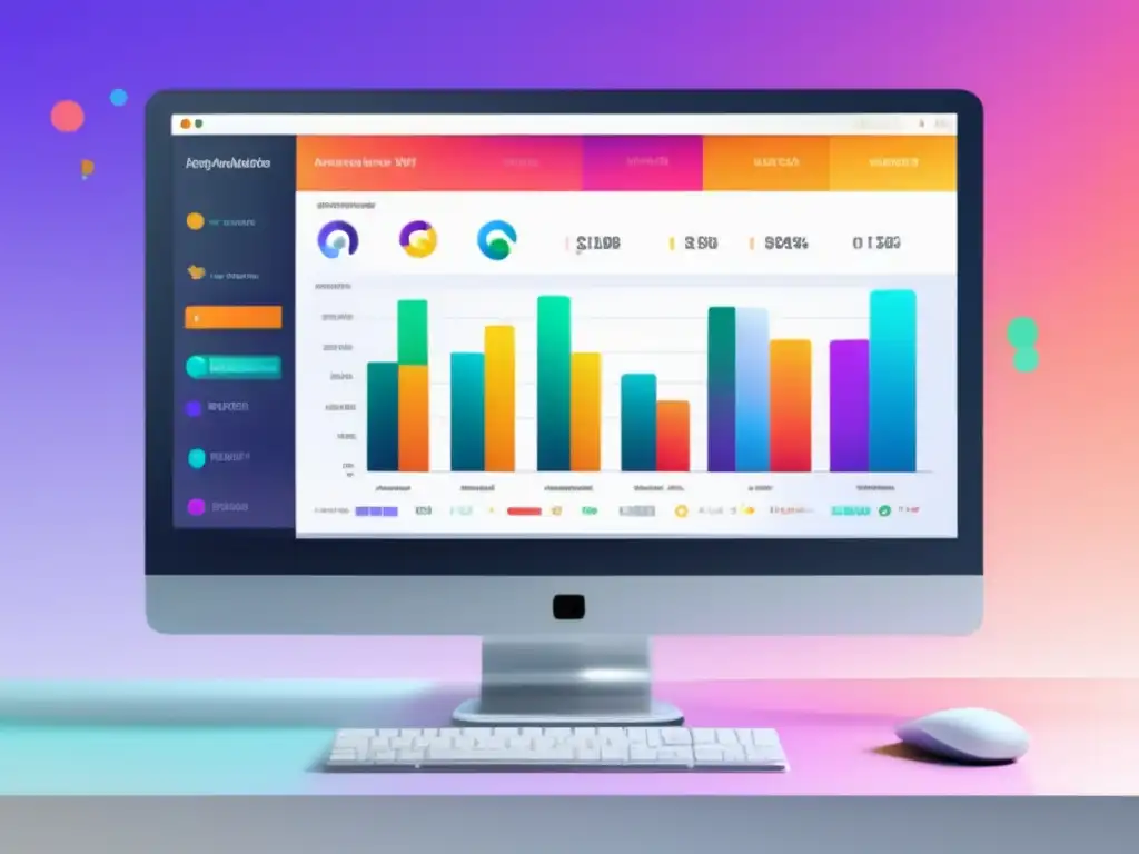 Gráficos de análisis de palabras clave coloridos Gráficos de análisis de palabras clave en marketing de afiliados