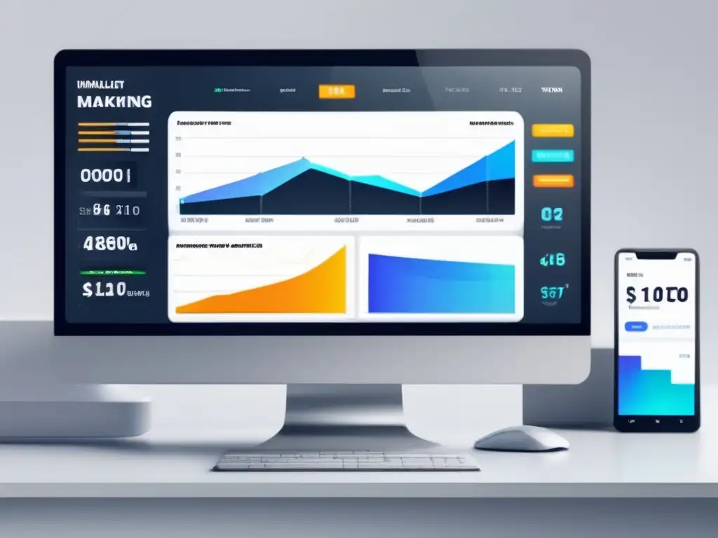 Herramientas SEO para marketing de afiliados con diseño moderno y datos en tiempo real