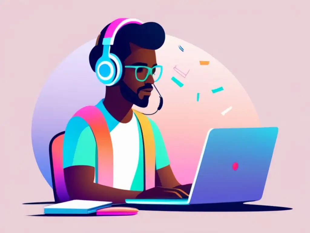 Análisis de palabras clave para principiantes Persona en escritorio con laptop, análisis de palabras clave para afiliados
