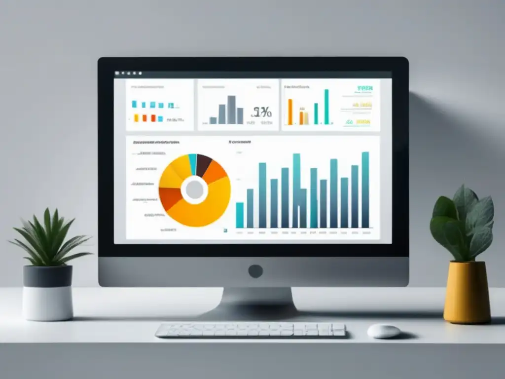 Dashboard de software de afiliados con gráficos y análisis (110 caracteres)