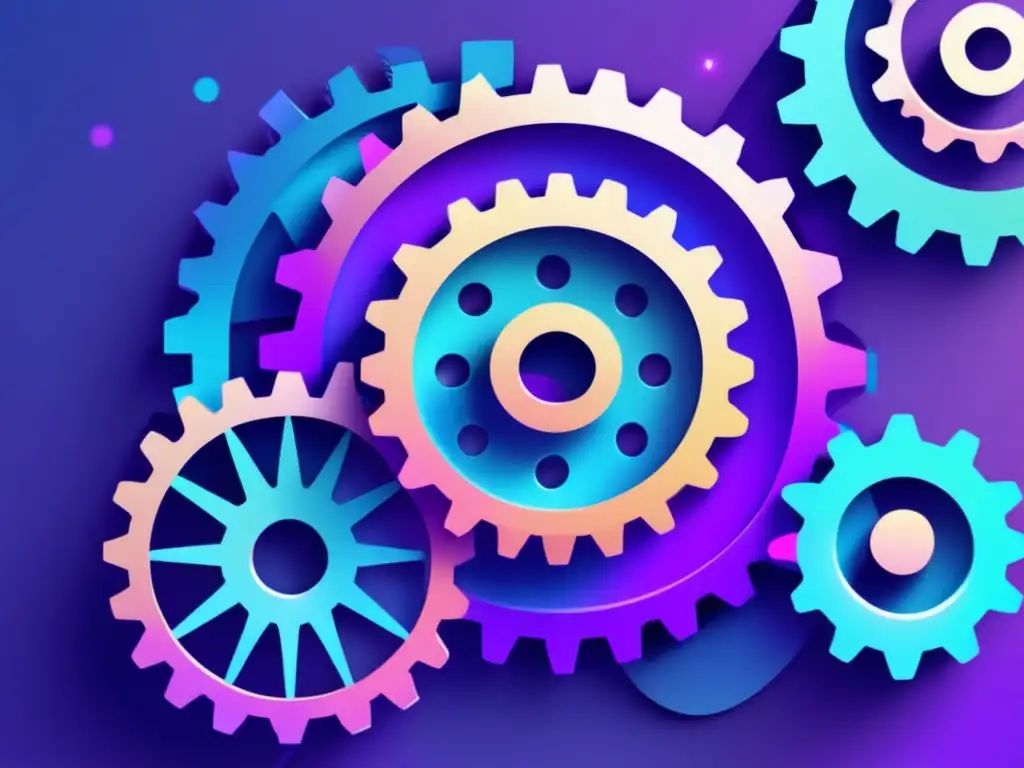 Automatización y marketing: engranajes y símbolos de correo Imagen representativa: herramientas de automatización para marketing de afiliados
