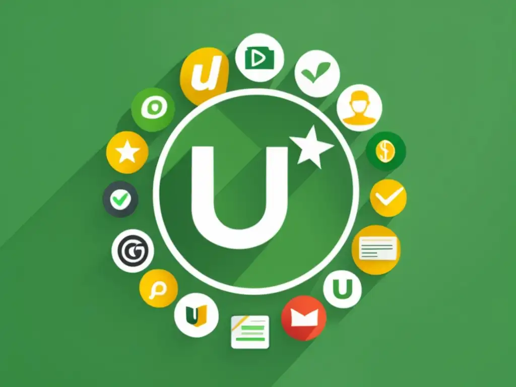 Beneficios del programa de afiliados Udemy Ventajas programa afiliados Udemy: moderno diseño minimalista, logo