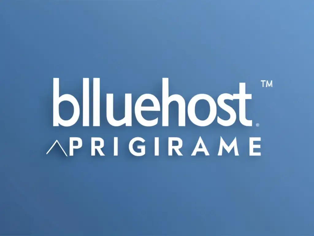 Logotipo Bluehost: Profesional y sofisticado Logo Bluehost con gradiente azul, tipografía profesional y