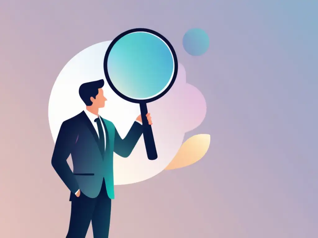 Búsqueda clave en marketing de afiliados Persona busca pasos clave para marketing de afiliados