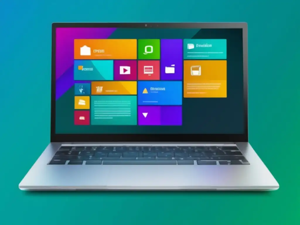 Laptop creativo con software de diseño gráfico Ilustración moderna de un portátil con software gráfico para herramientas de creación de contenido para afiliados