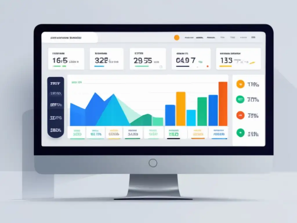 Panel de control de seguimiento y análisis de ventas de afiliados Un dashboard moderno y minimalista que muestra métricas y análisis de ventas de afiliados con herramientas de seguimiento eficientes
