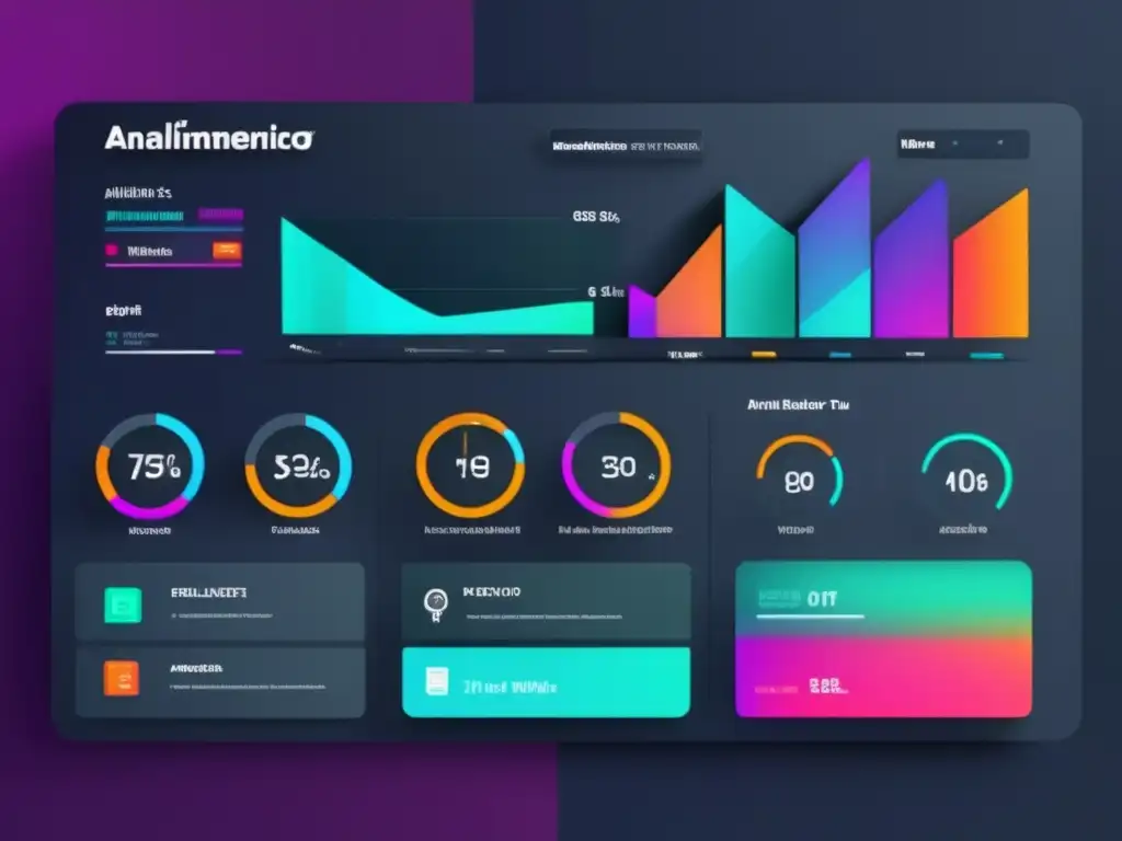 Cuadro de mando digital limpio y moderno para analítica web Dashboard de analítica web para marketing de afiliados