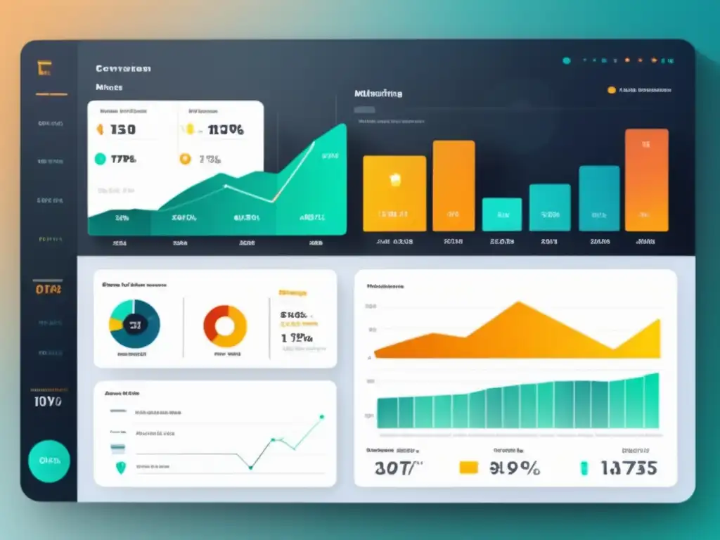 Dashboard de métricas y análisis de afiliación Panel de control de métricas y análisis para mejorar conversiones en marketing de afiliados