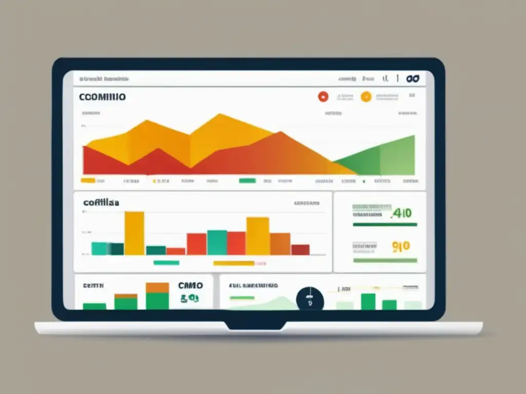 Panel de control digital moderno y minimalista Impulsa beneficios con estrategias de contenido en marketing de afiliados-