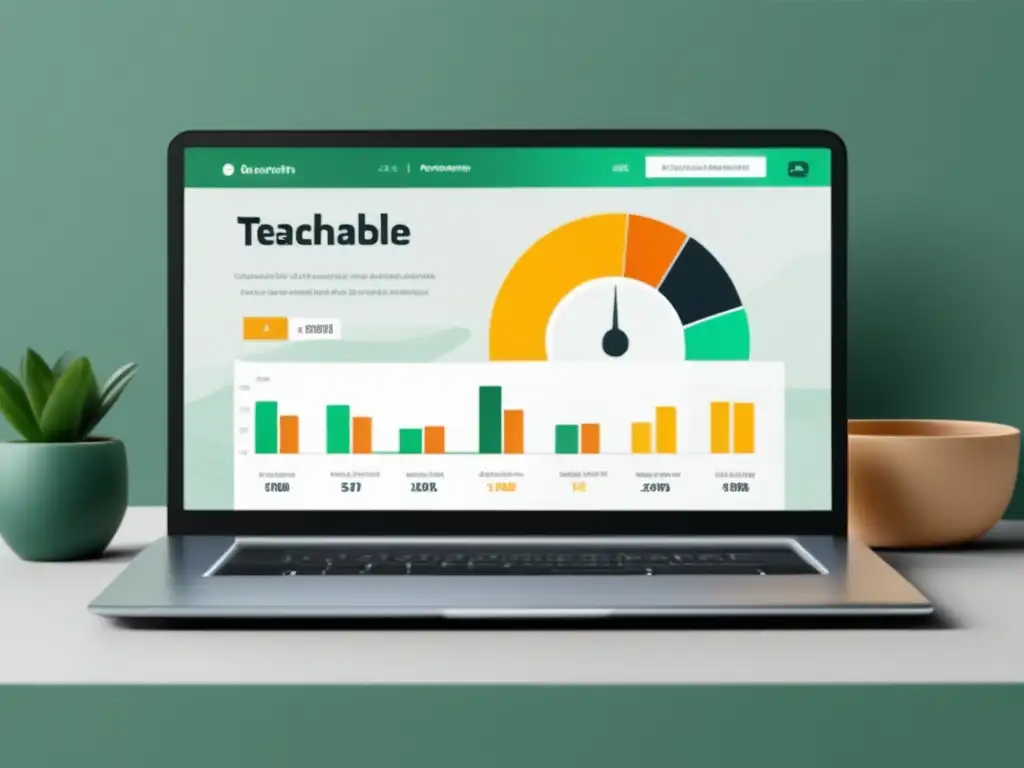 Dashboard de afiliados de Teachable Dashboard del programa de afiliados de Teachable con estadísticas y gráficos