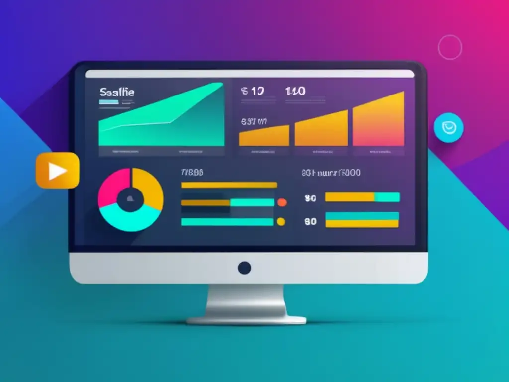Dashboard de afiliación atractivo visualmente Estrategias de marketing de afiliados exitosas en una pantalla de tablet o smartphone