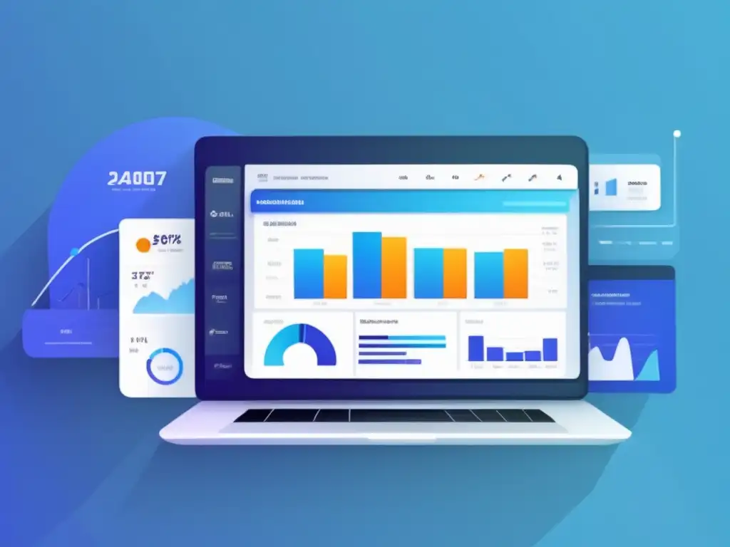 Dashboard de datos web moderno Dashboard de herramientas de optimización para afiliados de marketing