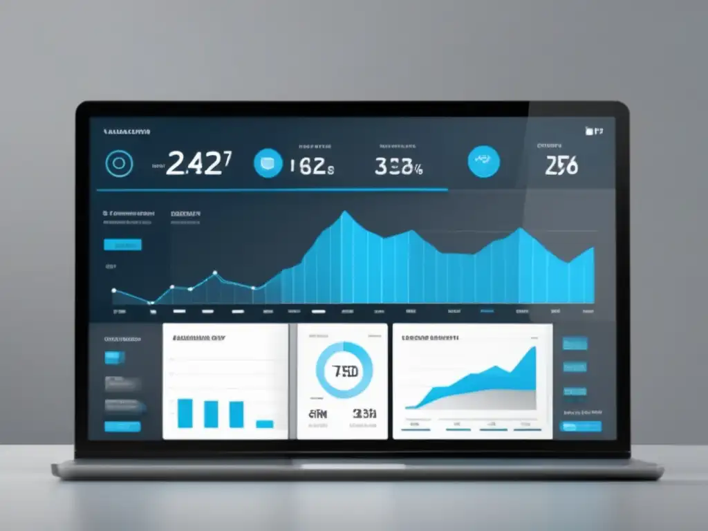 Dashboard digital minimalista y moderno Dashboard minimalista de marketing de afiliados con diseño moderno, gráficos y estadísticas en tiempo real