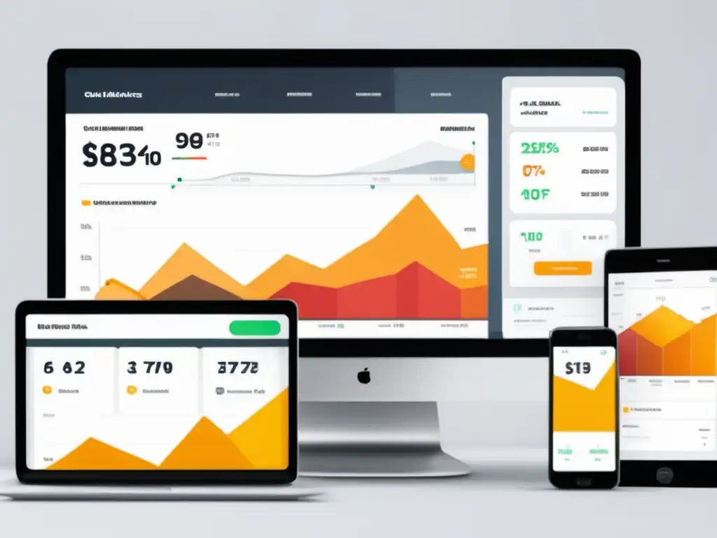 Dashboard de email marketing en afiliados: estrategias de segmentación y análisis de métricas en gráficos y menú intuitivo