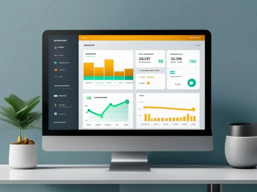 Dashboard de email marketing 8k con opciones y segmentación para marketing de afiliados