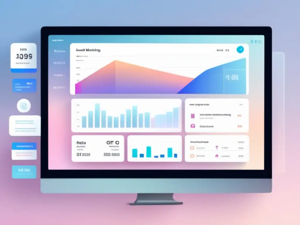 Dashboard de email marketing moderno Dashboard de marketing por correo electrónico: métricas y estrategias de marketing de afiliados