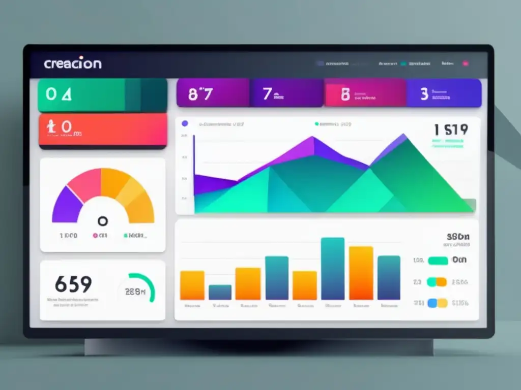 Dashboard de marketing de afiliados efectivo Panel de control digital moderno con diseño minimalista y métricas clave para el marketing de afiliados