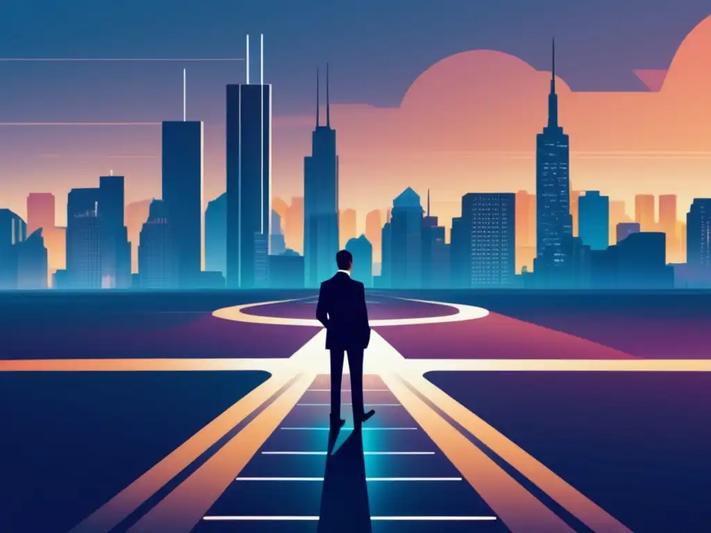 Dilemas éticos en el marketing de afiliados Dilemas legales y éticos en marketing de afiliados: persona reflexionando en la encrucijada de decisiones