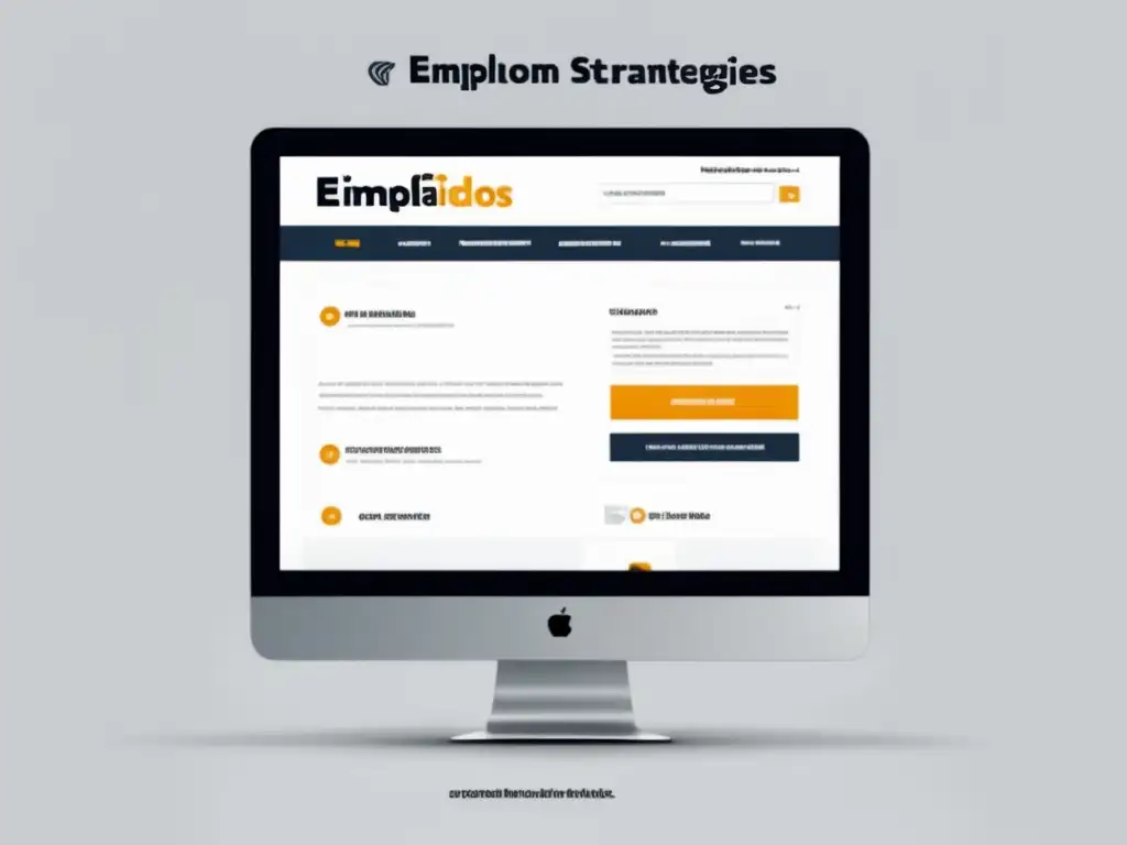 Interfaz minimalista con estrategias de marketing de afiliados Interfaz web minimalista de EjemploAfiliados