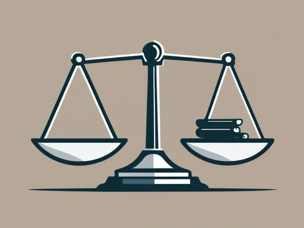 Equilibrio entre legalidad y marketing de afiliados Balanza entre leyes y regulaciones del marketing de afiliados