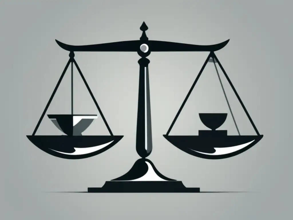 Ética en el marketing de afiliados Escala equilibrada entre manos, simbolizando normativas y regulaciones éticas del marketing de afiliados