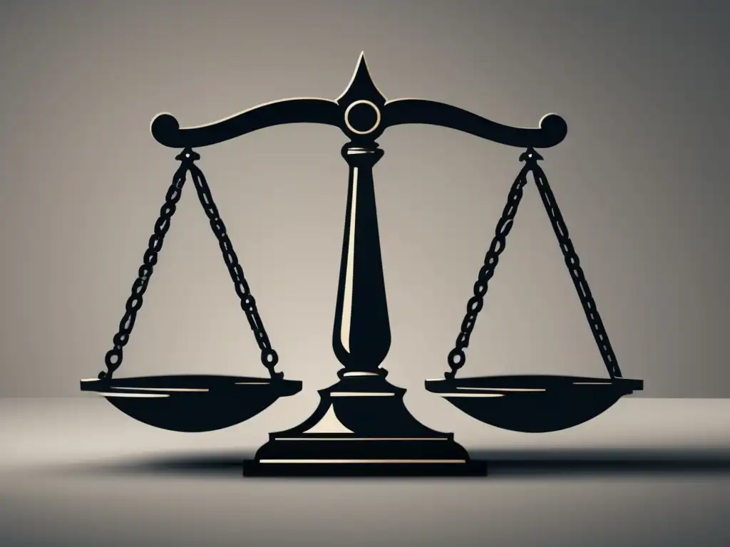 Balanza de justicia moderna y minimalista Resolución de disputas en marketing de afiliados - Mejores prácticas legales (110 caracteres)