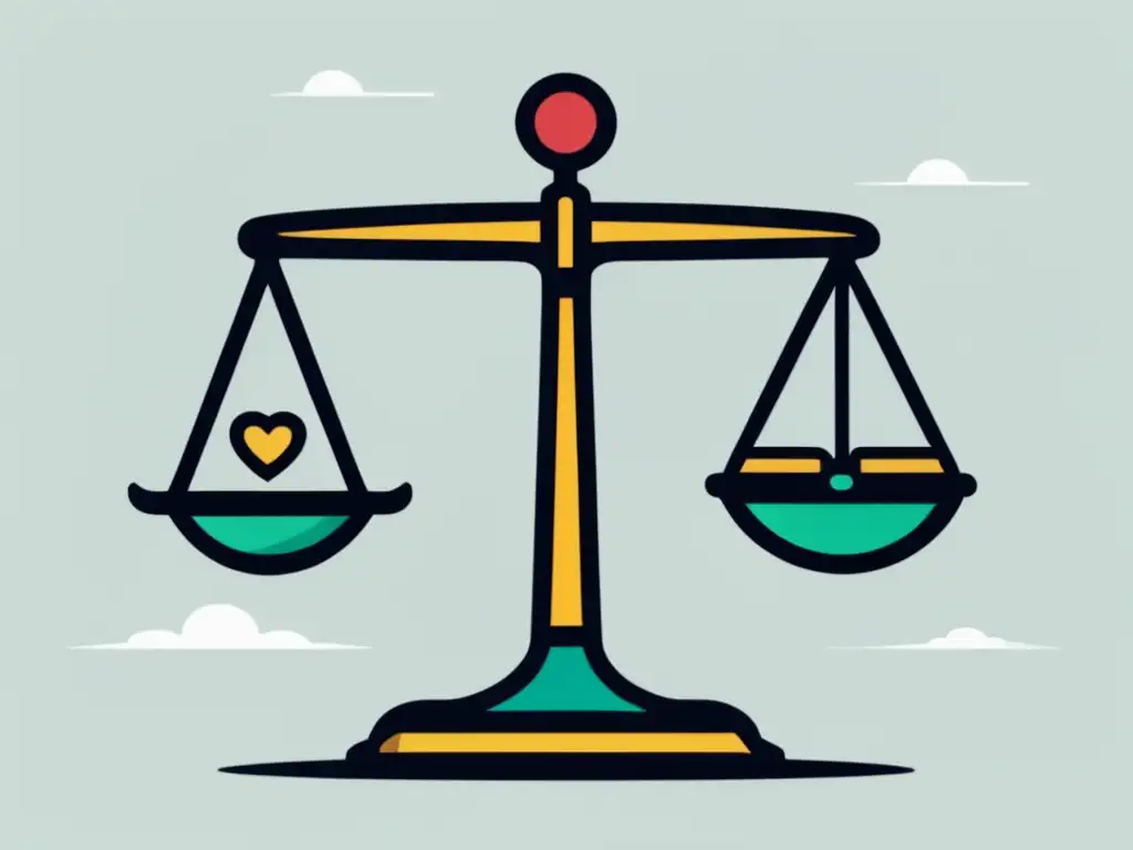 Equilibrio legal-ético en marketing de afiliación Dilemas legales y éticos en marketing de afiliados: balance delicado en una imagen minimalista