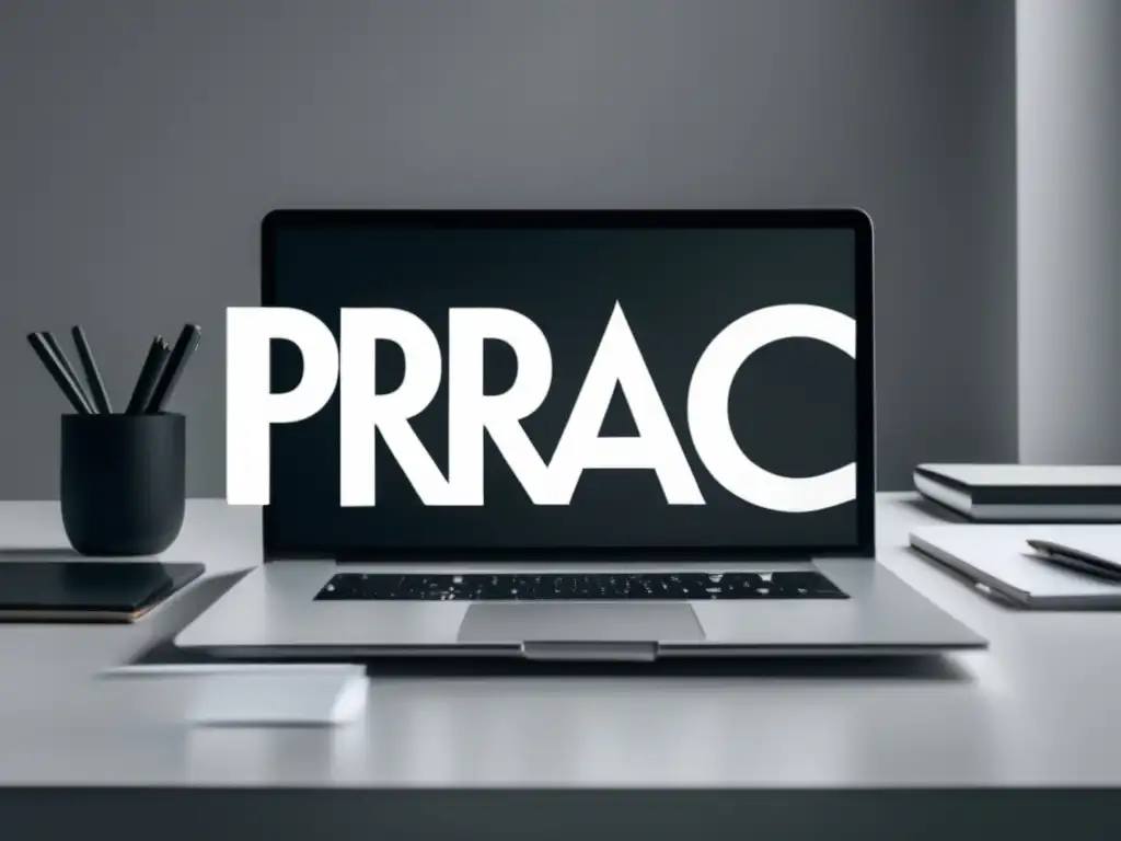 Escritorio organizado para marketing ético Persona profesional en escritorio organizado, prácticas éticas de marketing de afiliados