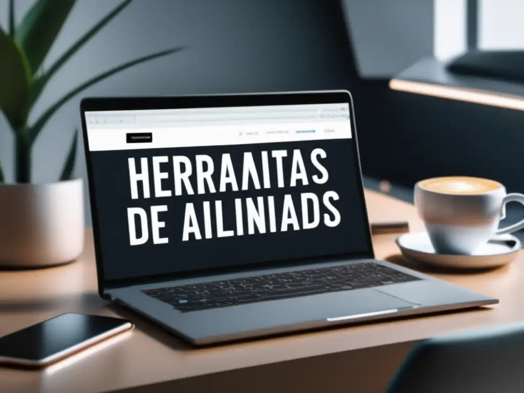 Espacio de trabajo SEO para afiliados Espacio de trabajo minimalista con herramientas de SEO para marketing de afiliados