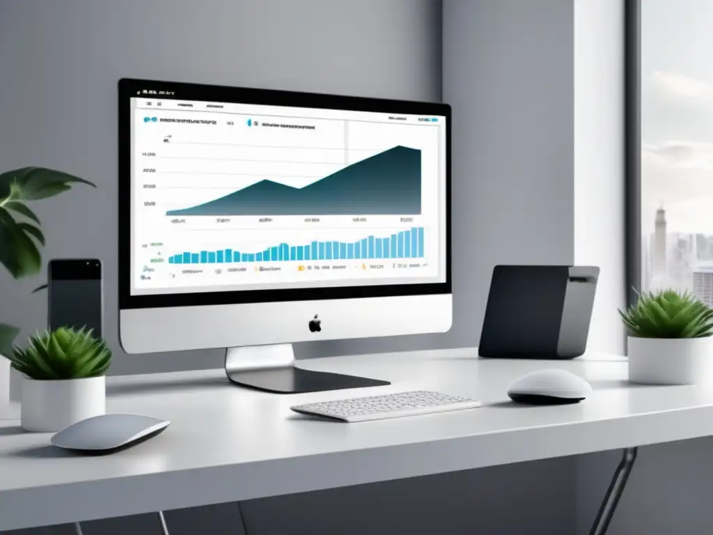 Espacio de trabajo moderno y rentable Imagen 8K de estrategias de marketing de afiliados rentables