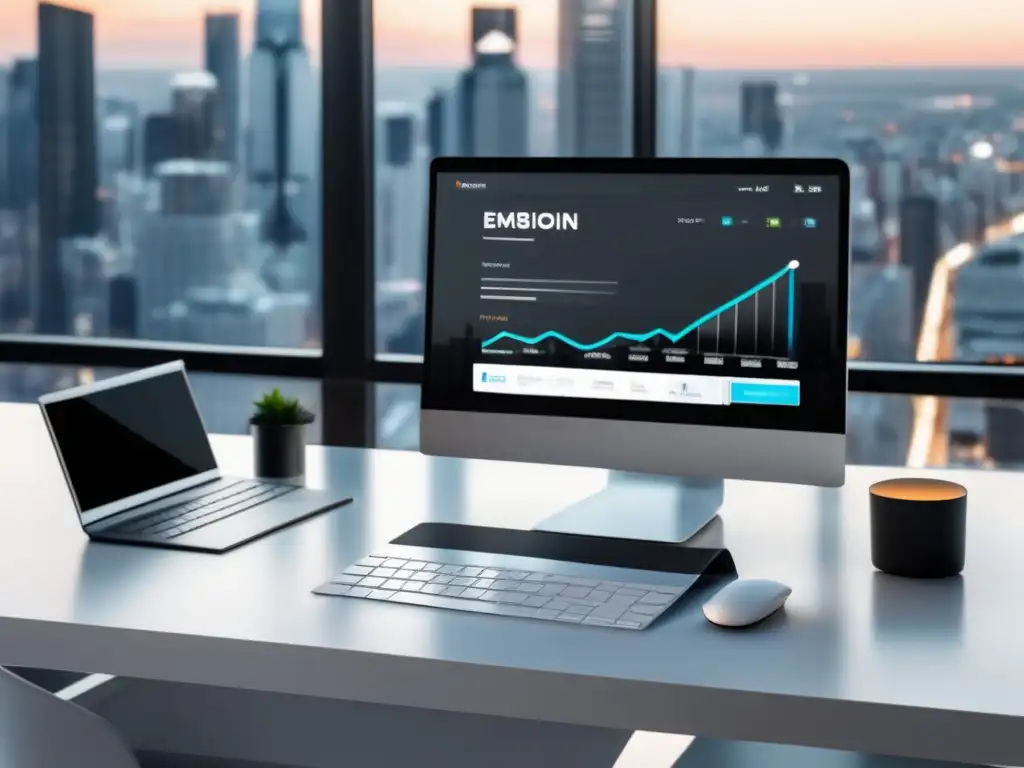 Espacio de trabajo minimalista y moderno para email marketing Espacio de trabajo de email marketing moderno y minimalista con herramientas de afiliados para mejorar estrategia (110 caracteres)