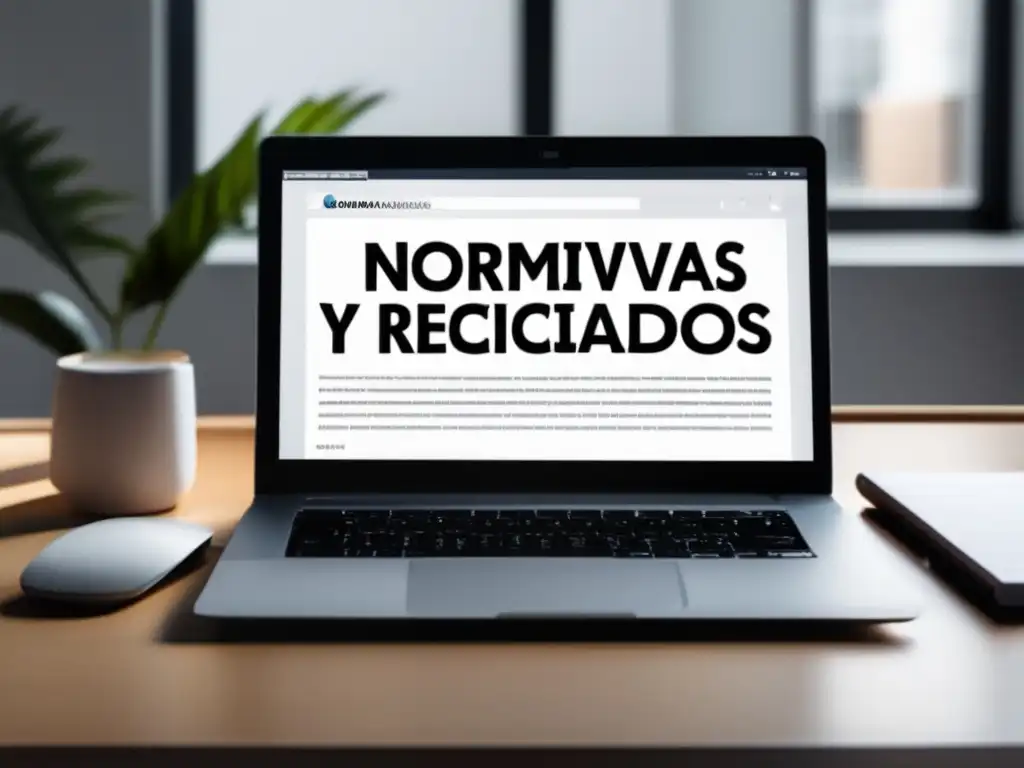 Escritorio moderno y organizado para marketing de afiliados Oficina minimalista con laptop, bloc de notas y pluma ordenados