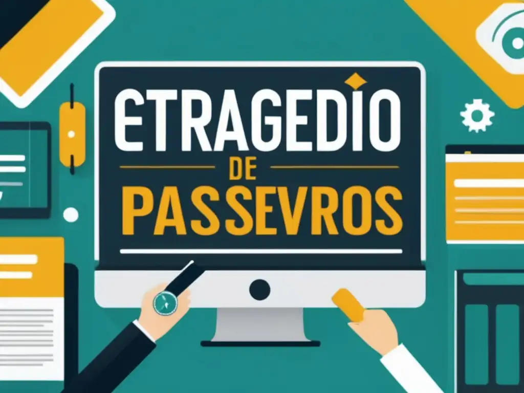 Espacio de trabajo moderno y minimalista Estrategias ingresos pasivos afiliados: oficina moderna