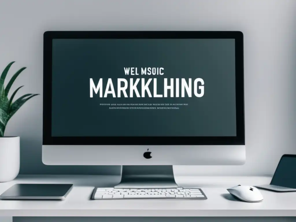 Espacio de trabajo minimalista Espacio de trabajo minimalista con estrategias de marketing de afiliados para maximizar ingresos