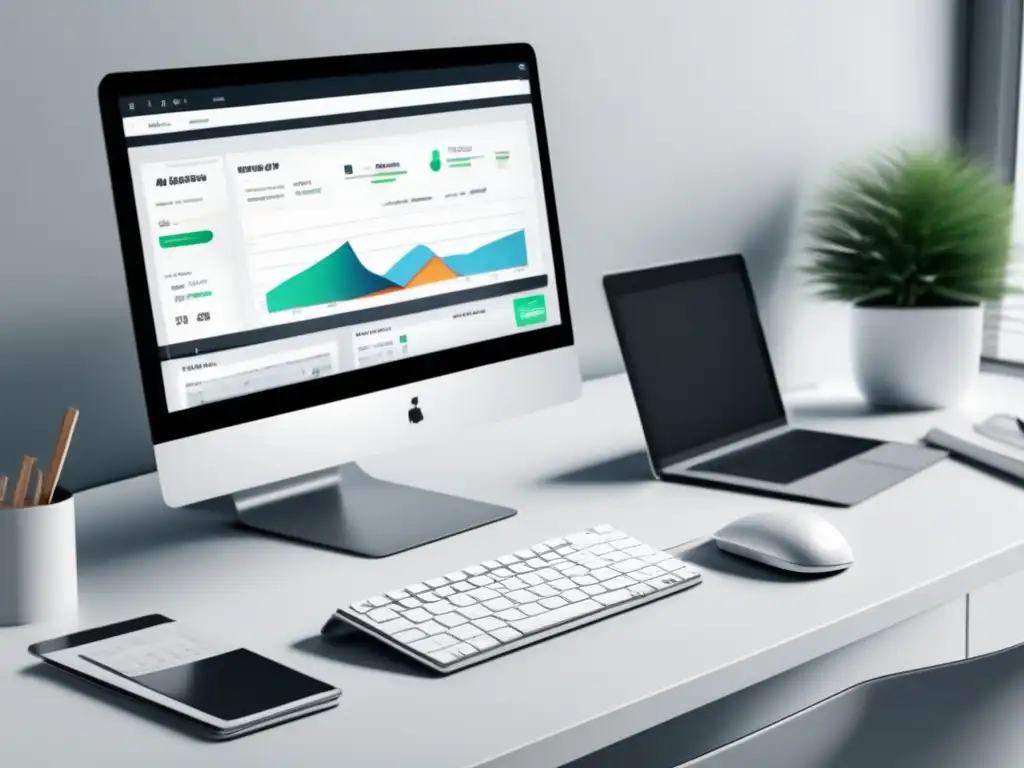 Espacio de trabajo minimalista y moderno Espacio de trabajo minimalista con toque moderno - Estrategias efectivas marketing de afiliados