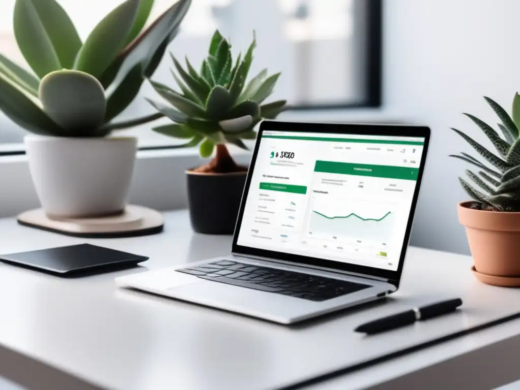 Espacio de trabajo minimalista con herramientas de marketing de afiliados Espacio de trabajo minimalista con herramientas de afiliados