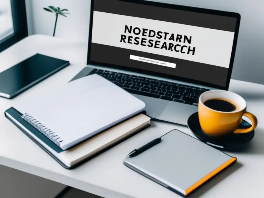 Espacio de trabajo moderno y minimalista Espacio de trabajo minimalista con mesa blanca y laptop en blanco