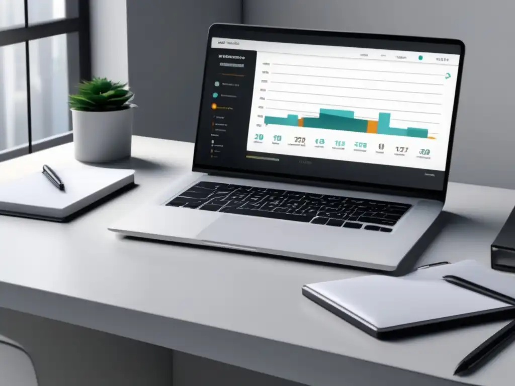 Espacio de trabajo moderno y minimalista Espacio de trabajo minimalista y moderno con estrategias efectivas para maximizar ganancias en marketing de afiliados
