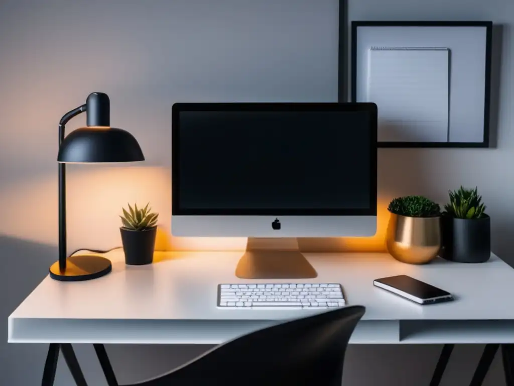 Espacio de trabajo minimalista y profesional Mejores prácticas legales para afiliados de marketing