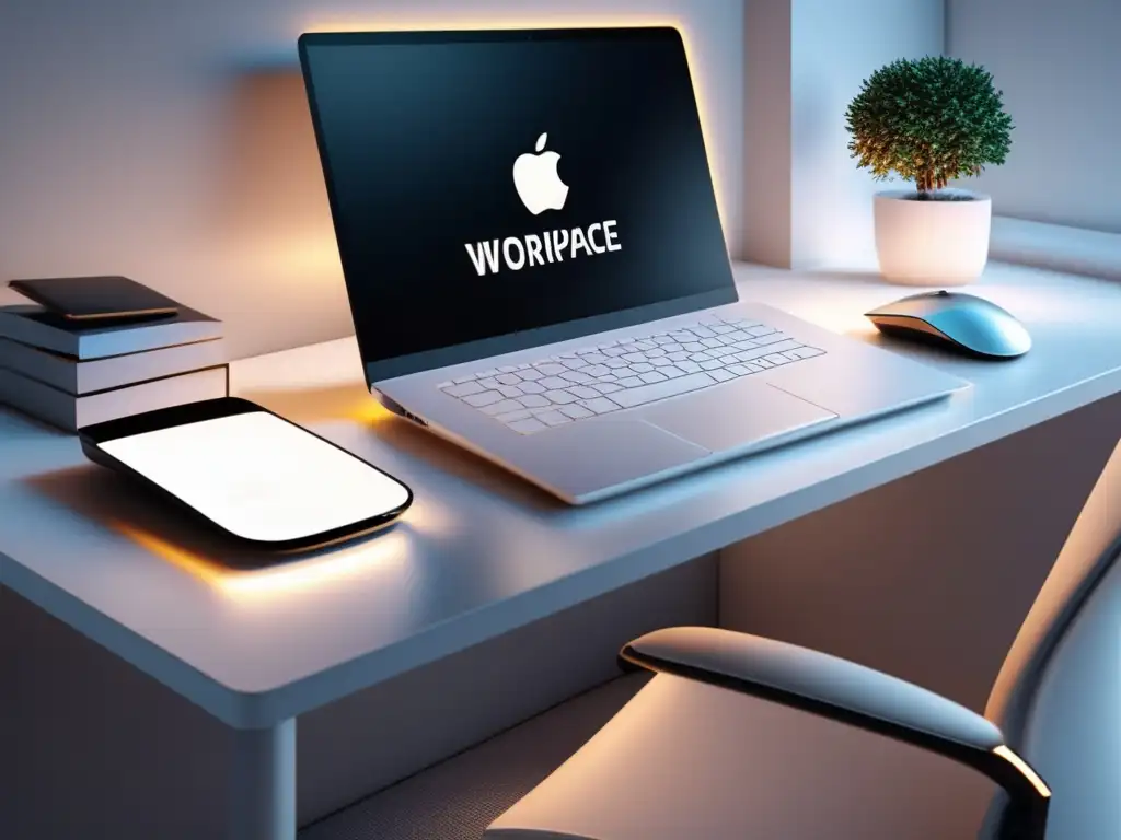 Espacio de trabajo moderno y elegante para marketers Espacio de trabajo moderno con herramientas de diseño para marketing de afiliados