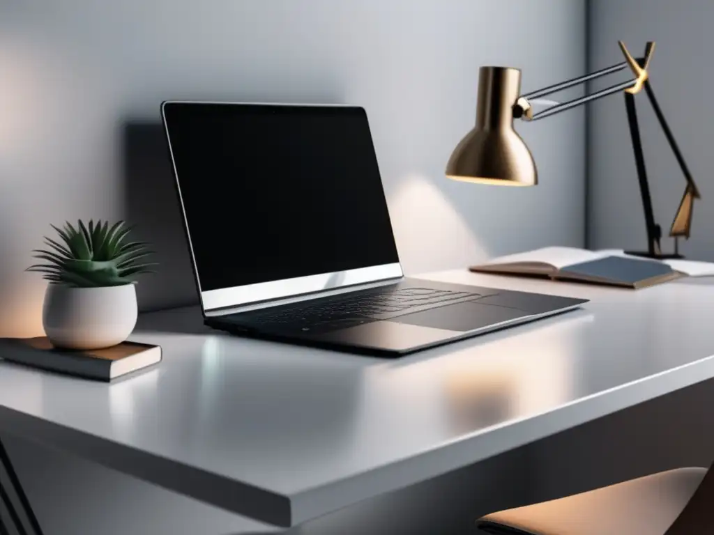 Espacio de trabajo moderno y minimalista Espacio de trabajo moderno y minimalista con estrategias de contenido para el marketing de afiliados