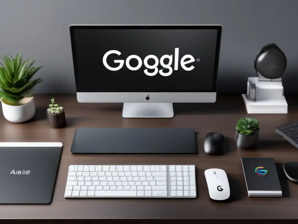 Espacio de trabajo moderno y elegante Espacio de trabajo moderno y elegante con laptop de alta gama y vista panorámica - Estrategias para ganar dinero con programas de afiliados