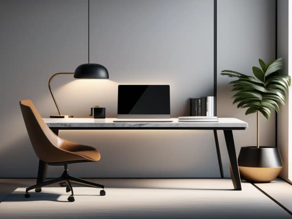 Espacio de trabajo moderno y elegante Espacio de trabajo moderno y elegante con vistas a la ciudad - Estrategias de contenido para generar ventas en el marketing de afiliados