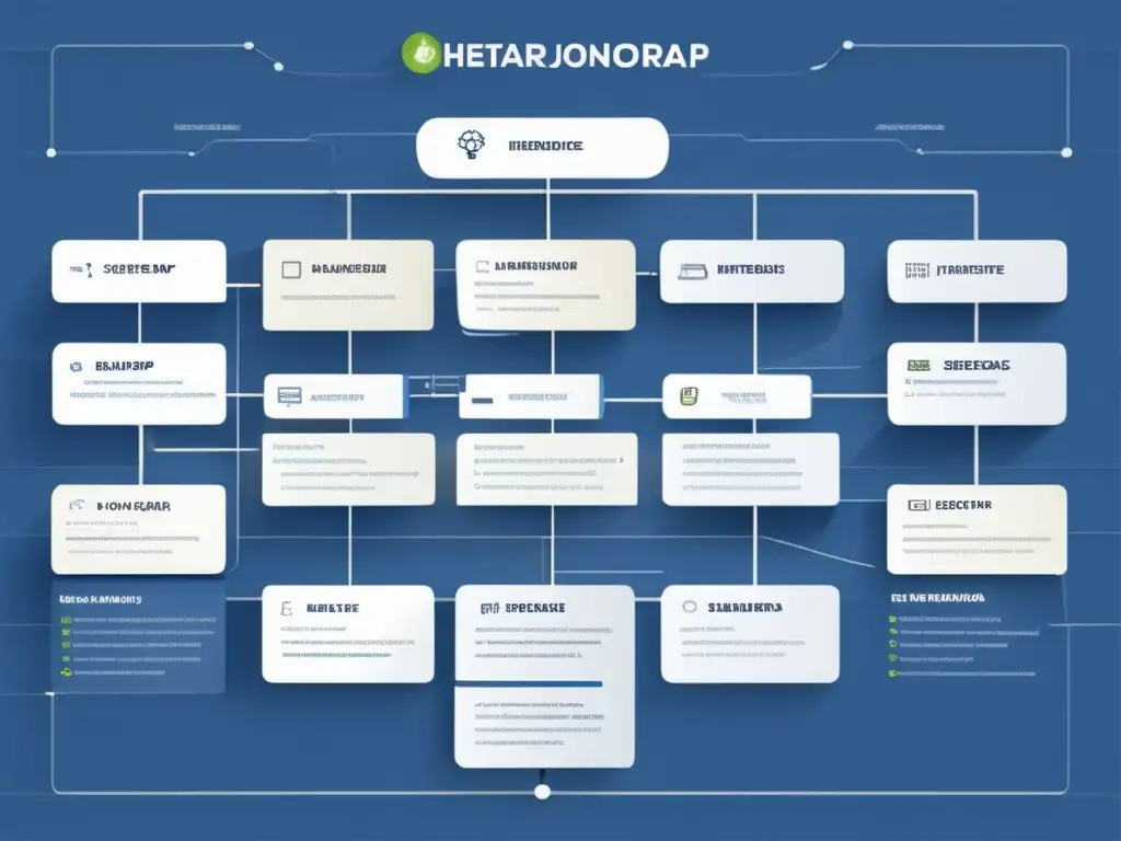 Estructura web jerárquica clara y eficiente Mapa del sitio efectivo para mejorar el SEO de un sitio web de marketing de afiliados