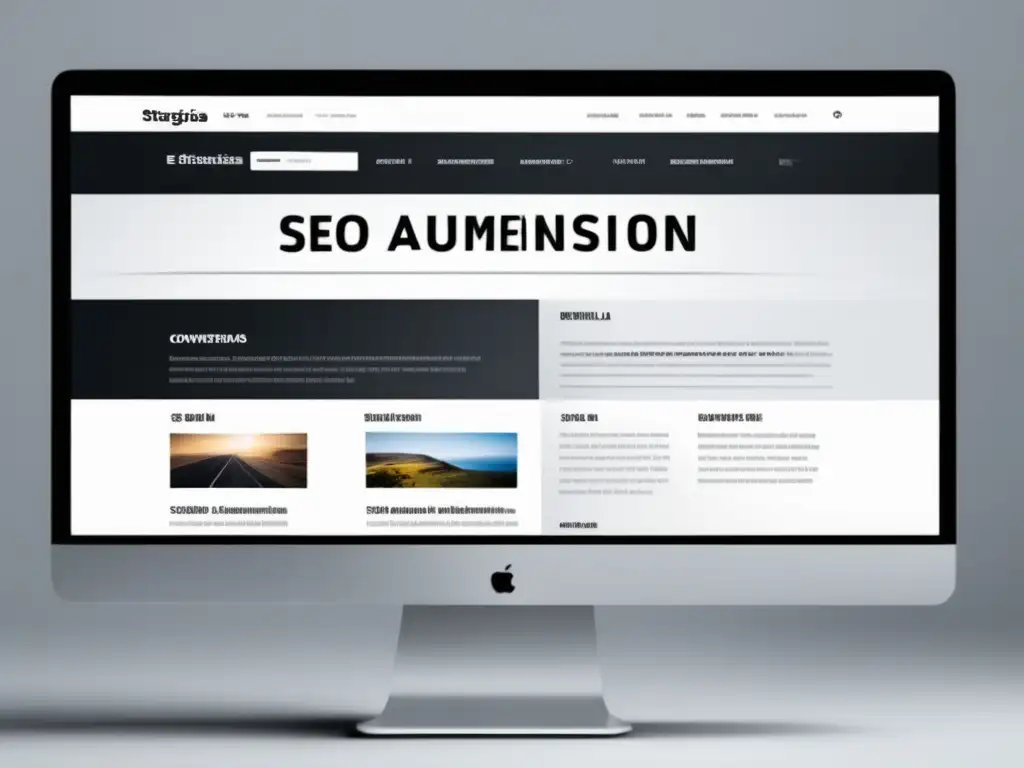 Interfaz web moderna y elegante Diseño web moderno con estrategias SEO para aumentar la conversión en sitio de afiliados