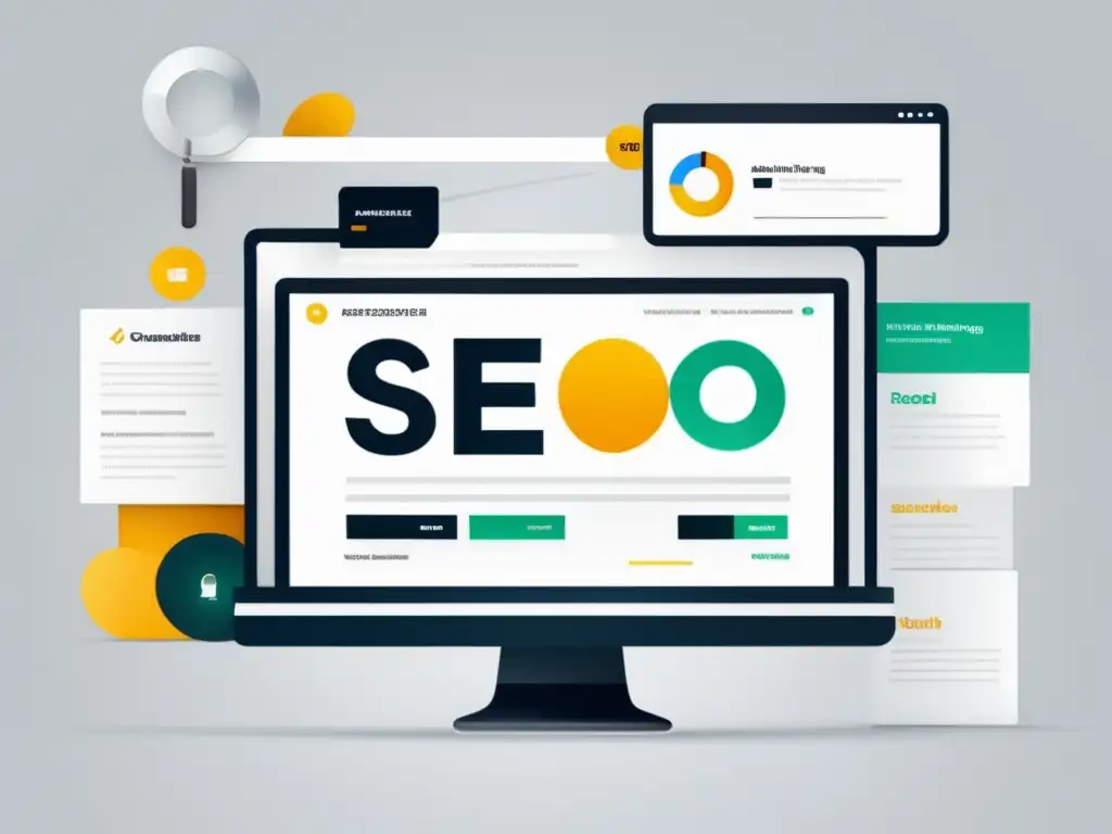 Diseño SEO en marketing de afiliados Estructura moderna y profesional para prácticas de SEO en marketing de afiliados