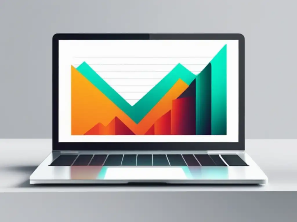 Éxito en el marketing de afiliados Imagen de laptop moderna con estrategias clave de marketing de afiliados