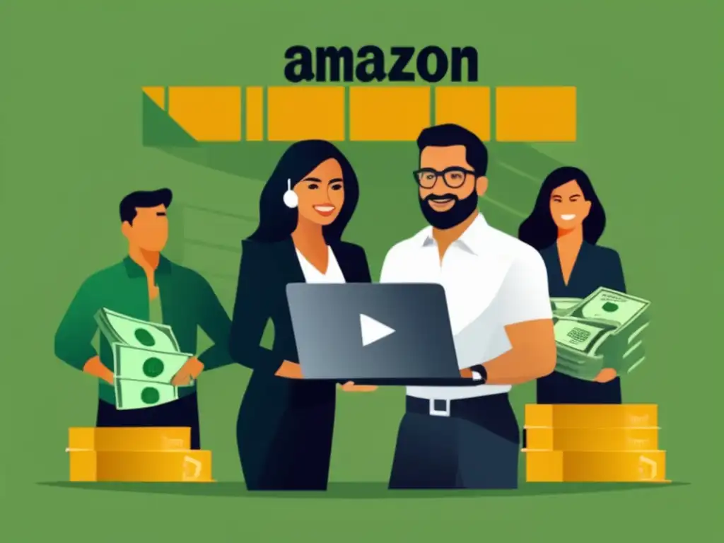 Éxito en el marketing de afiliados Ejemplos exitosos de marketing de afiliados con gráfico y dinero